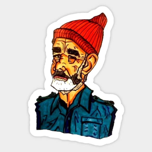 Steve Zissou Sticker by MattisMatt83